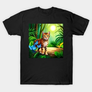 Bengal Cat in the Jungle T-Shirt